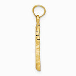 10K / 14K Yellow Gold Cross Pendant - Product Photo