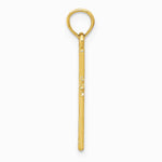 10K / 14K Yellow Gold Cross Pendant - Product Photo