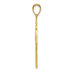 10K / 14K Yellow Gold Celtic Cross with Eternity Circle Pendant - Product Photo
