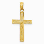 10K / 14K Yellow Gold Crucifix Pendant - Product Photo
