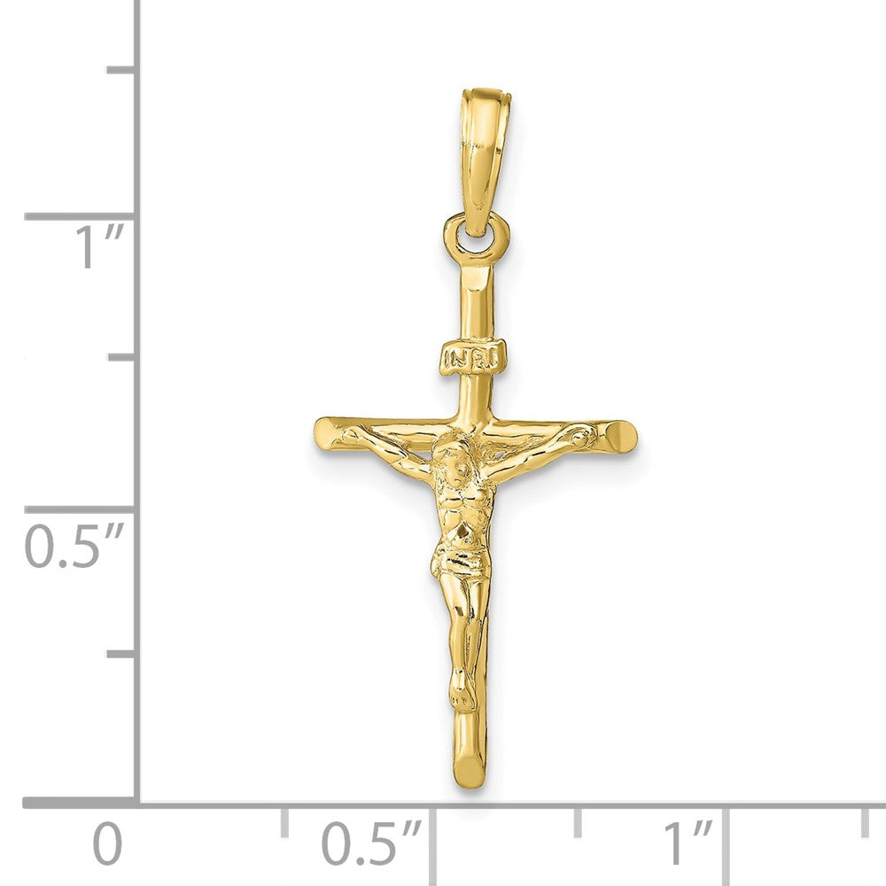 10K / 14K Yellow Gold Stick Style Crucifix Pendant - Product Photo