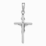 10K / 14K White Gold Stick Style Crucifix Pendant - Product Photo