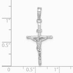 10K / 14K White Gold Stick Style Crucifix Pendant - Product Photo