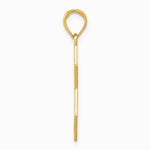 10K / 14K Yellow Gold Star of David with Menorah Pendant - Product Photo