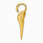 10K / 14K Yellow Gold Shark Tooth Pendant - Product Photo
