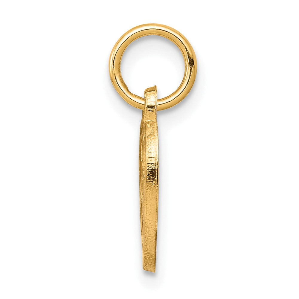 10K Yellow Gold I LOVE YOU Heart Charm - Product Photo