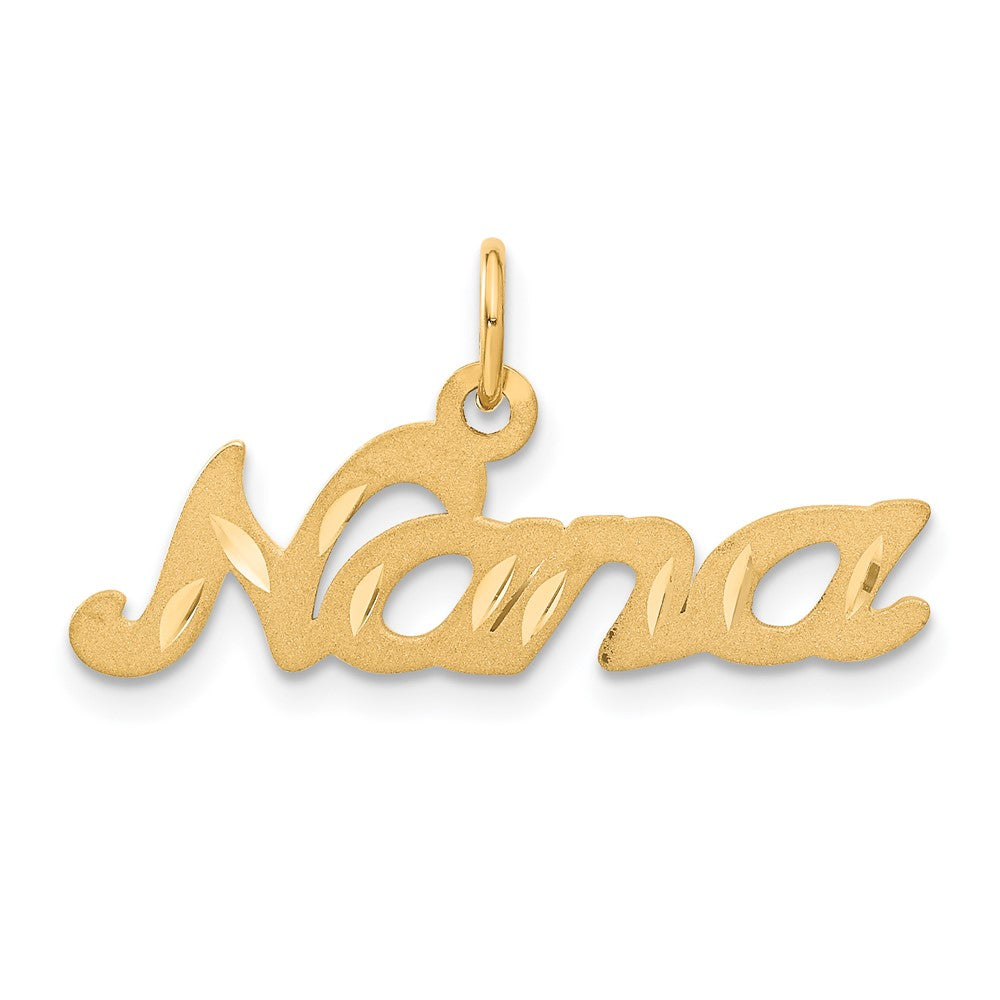 10K Satin NANA Charm - Product Photo