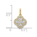 10k Polished CZ Fancy Pendant - Product Photo