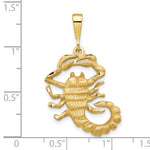 10K Yellow Gold Scorpion Charm - Product Photo
