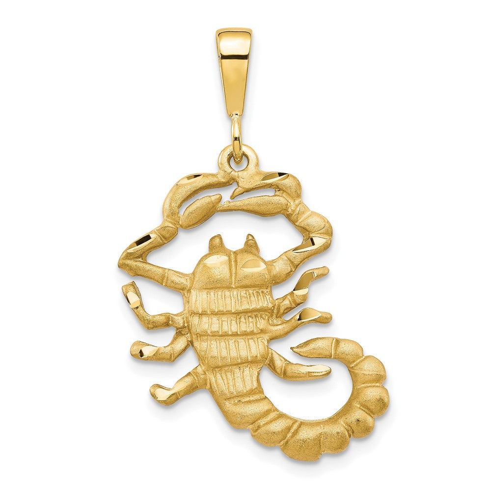 10K Yellow Gold Scorpion Charm - Product Photo