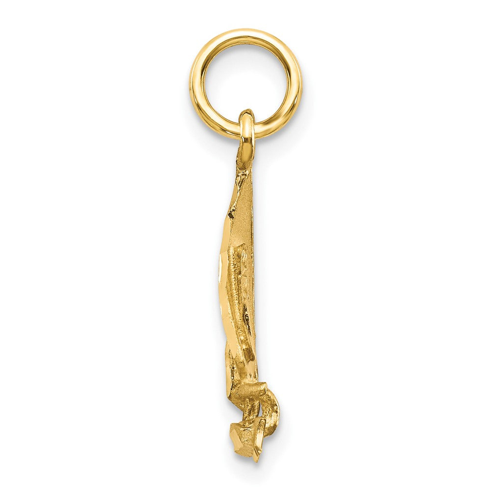 10k Sailboat Charm - Product Photo