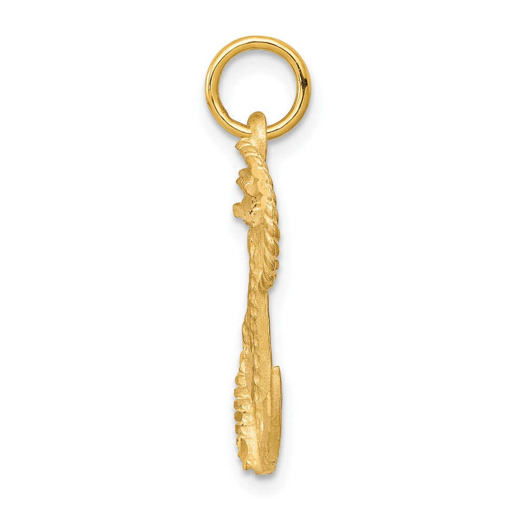 10K Yellow Gold Anchor Charm - Product Photo