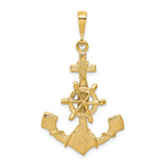 10K Yellow Gold Anchor Charm - Product Photo