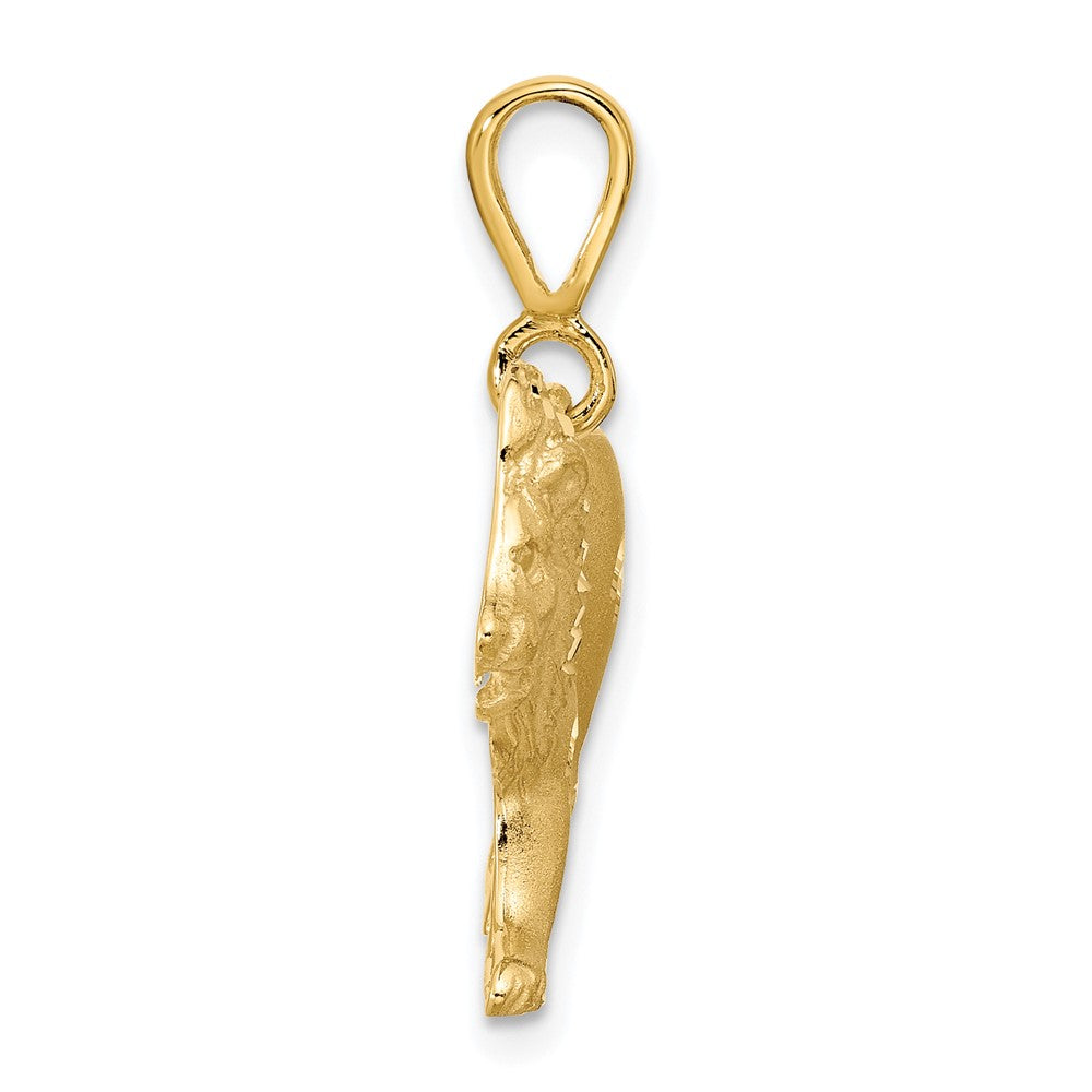 10K Yellow Gold Lion Charm - Product Photo