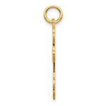 10K Yellow Gold Eastern Orthodox Cross Charm - Product Photo