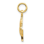10K Yellow Gold Solid Carousel Horse Charm - Product Photo