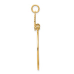 10K Yellow Gold LIVE LOVE LAUGH Charm Holder - Product Photo