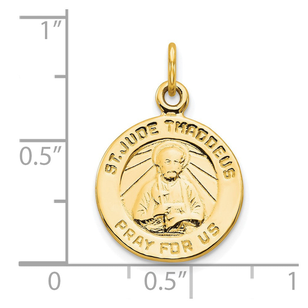 10K Yellow Gold St. Jude Medal - Product Photo
