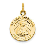 10K Yellow Gold St. Jude Medal - Product Photo