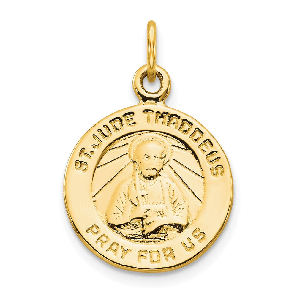 10K Yellow Gold St. Jude Medal - Product Photo