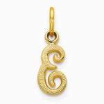 10K Yellow Gold Initial E Charm - Product Photo