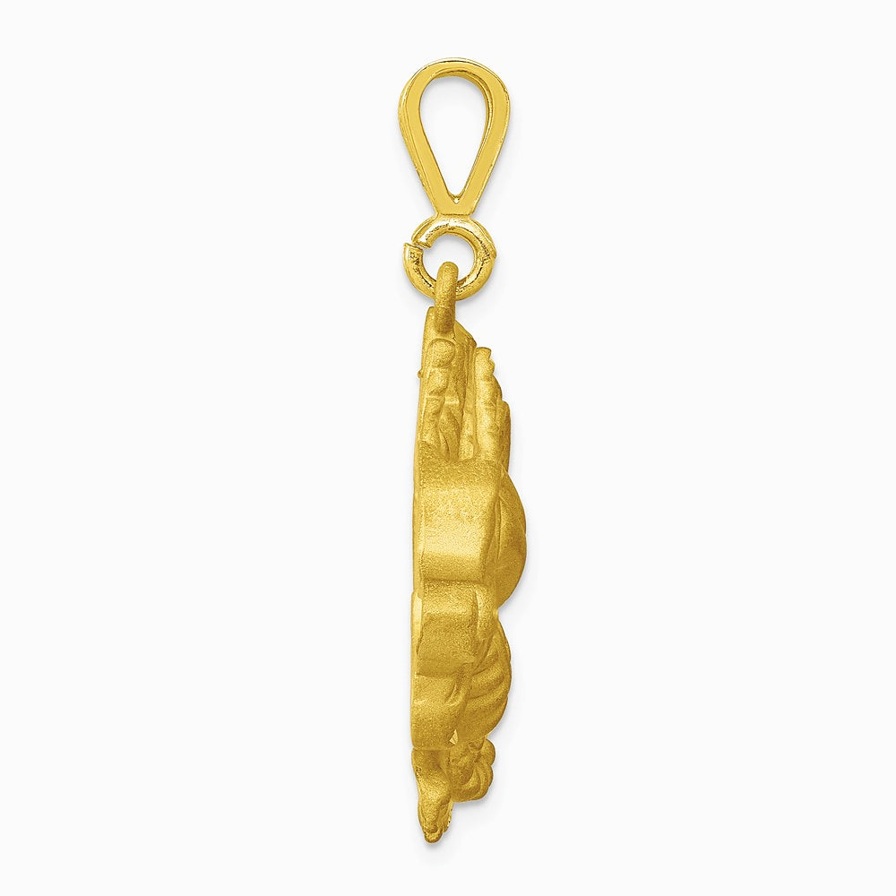 10K / 14K Yellow Gold Dragon Pendant - Product Photo