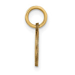 10K Yellow Gold Solid Satin Polished St. Christopher Pendant - Product Photo