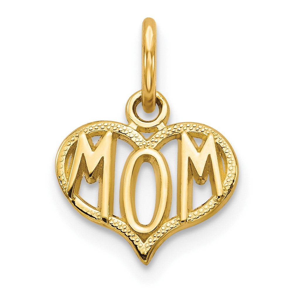 10K / 14K Yellow Gold MOM Charm