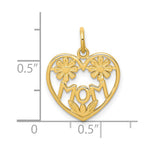 10K Yellow Gold MOM Charm - Product Photo