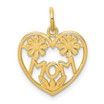 10K Yellow Gold MOM Charm - Product Photo