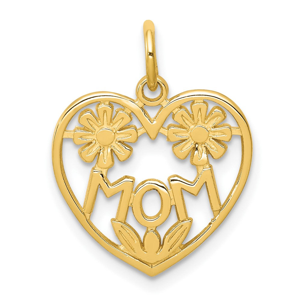 10K Yellow Gold MOM Charm - Product Photo