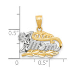 10K Yellow with Rhodium with Rhodium 