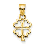 10k Four Leaf Clover Charm - Product Photo
