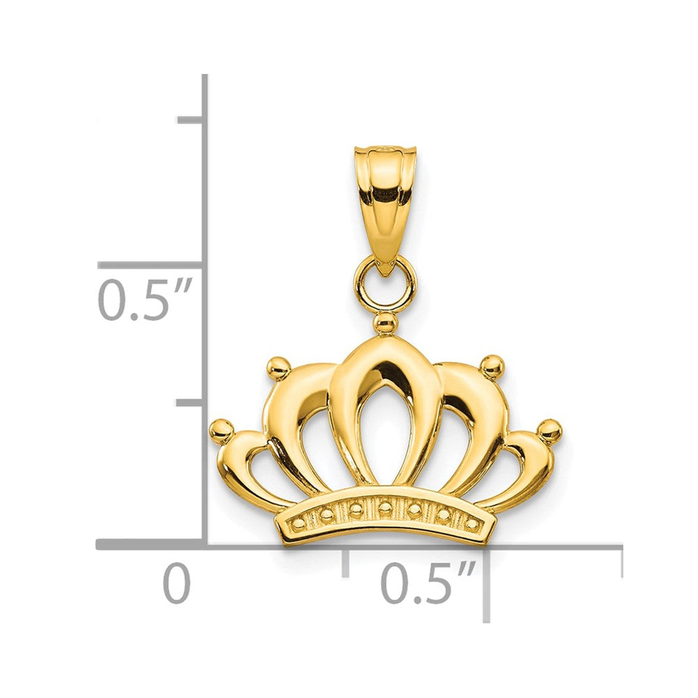 10k Crown Charm - Product Photo