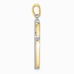 10K / 14K Two-tone Cross Pendant - Product Photo