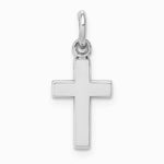 10K / 14K White Gold Cross Charm - Product Photo
