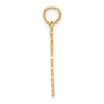 10K / 14K Yellow Gold Caduceus Pendant - Product Photo