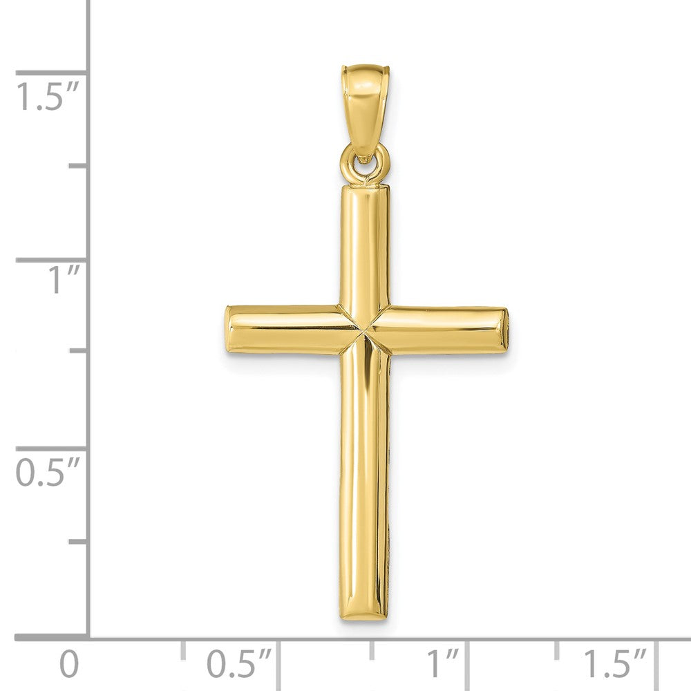 10K / 14K Yellow Gold Cross Pendant - Product Photo