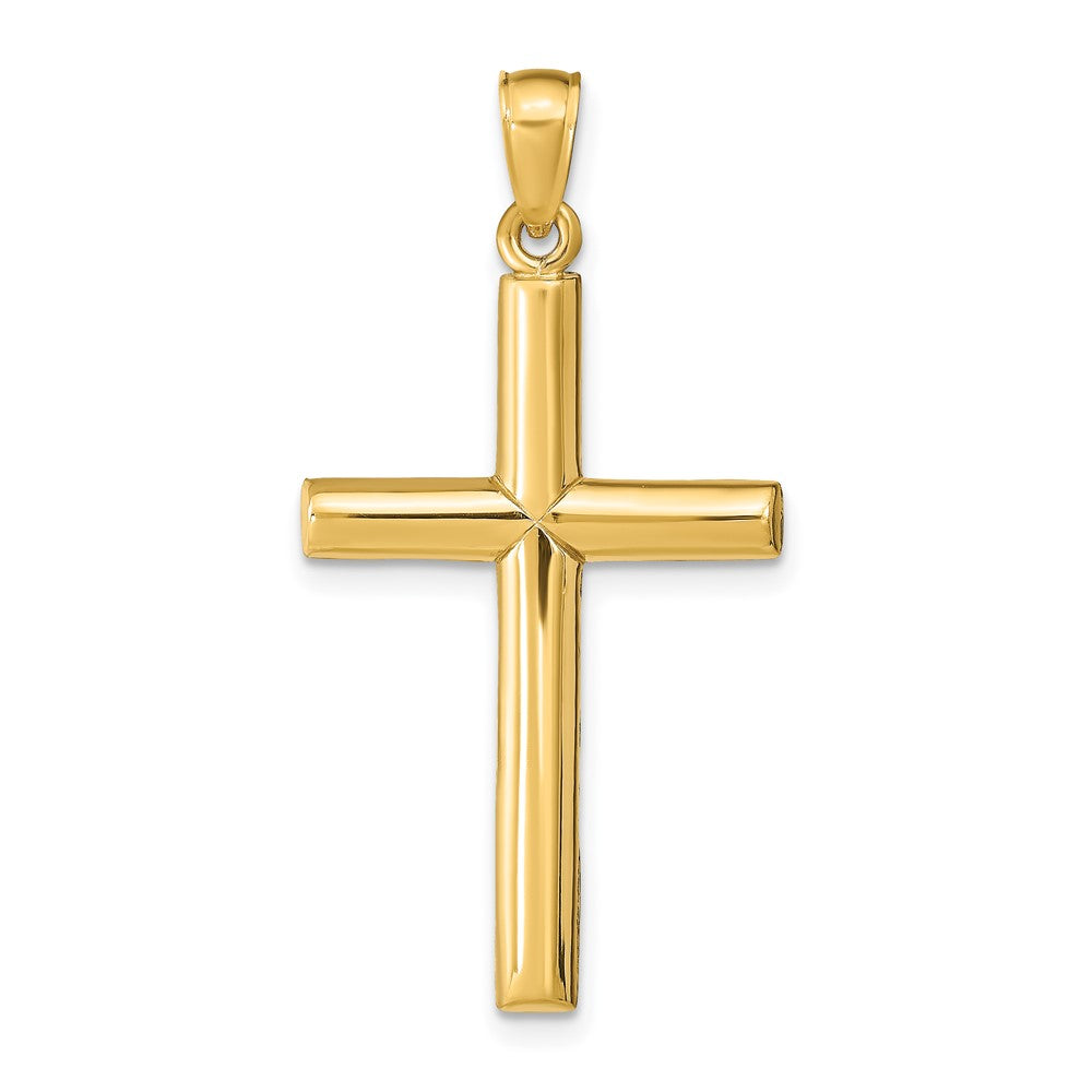 10K / 14K Yellow Gold Cross Pendant - Product Photo