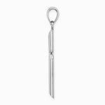 10K / 14K White Gold Tubular Cross Pendant - Product Photo