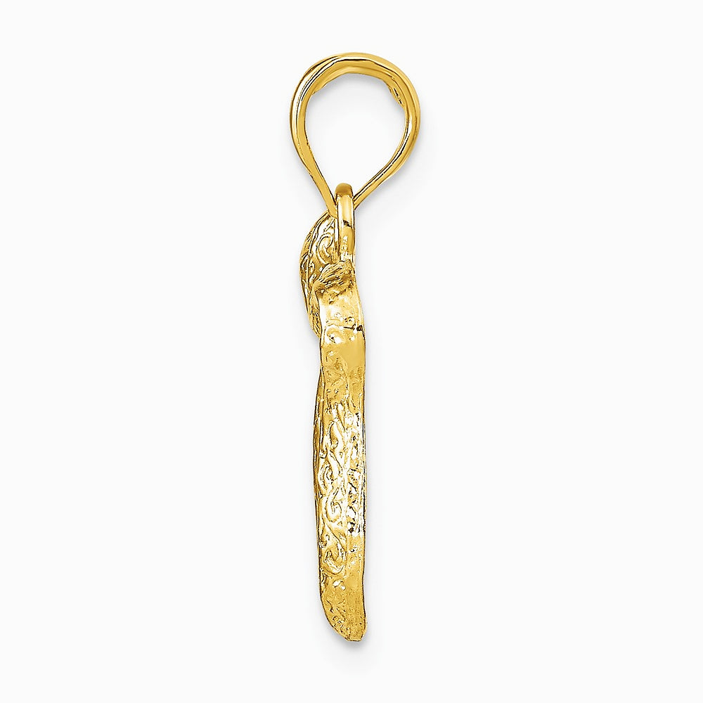 10K / 14K Yellow Gold Chai Pendant - Product Photo