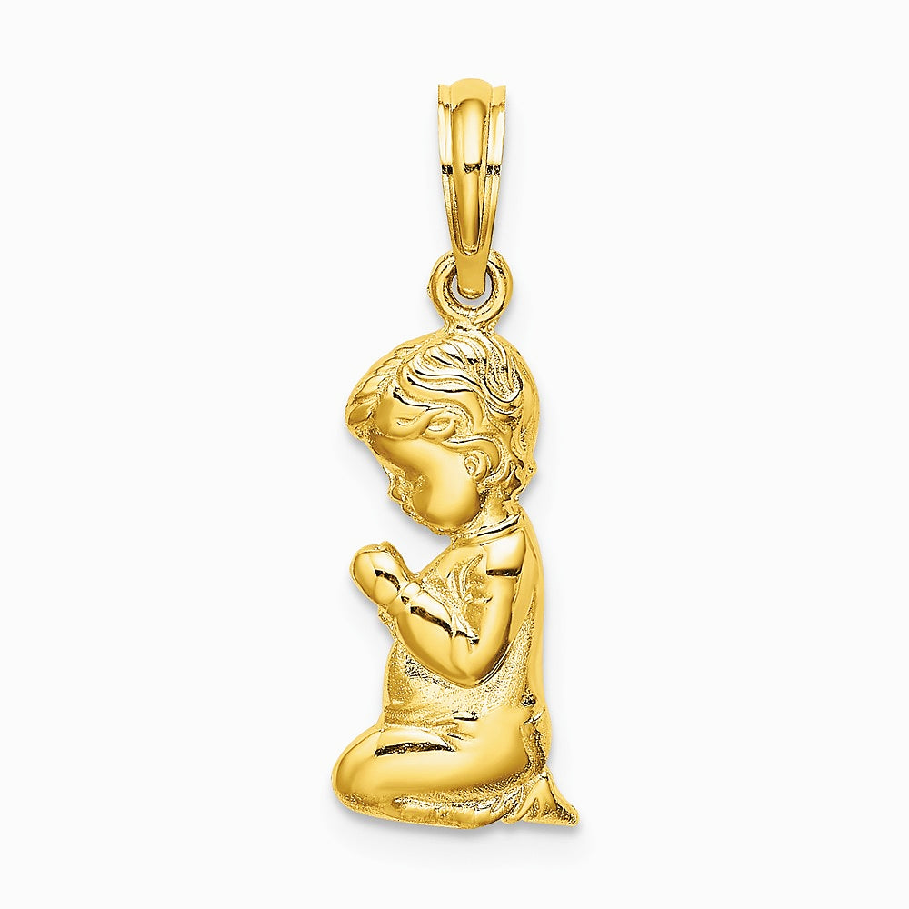 10K / 14K Yellow Gold Praying Boy Charm