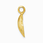 10K / 14K Yellow Gold Seashell Pendant - Product Photo