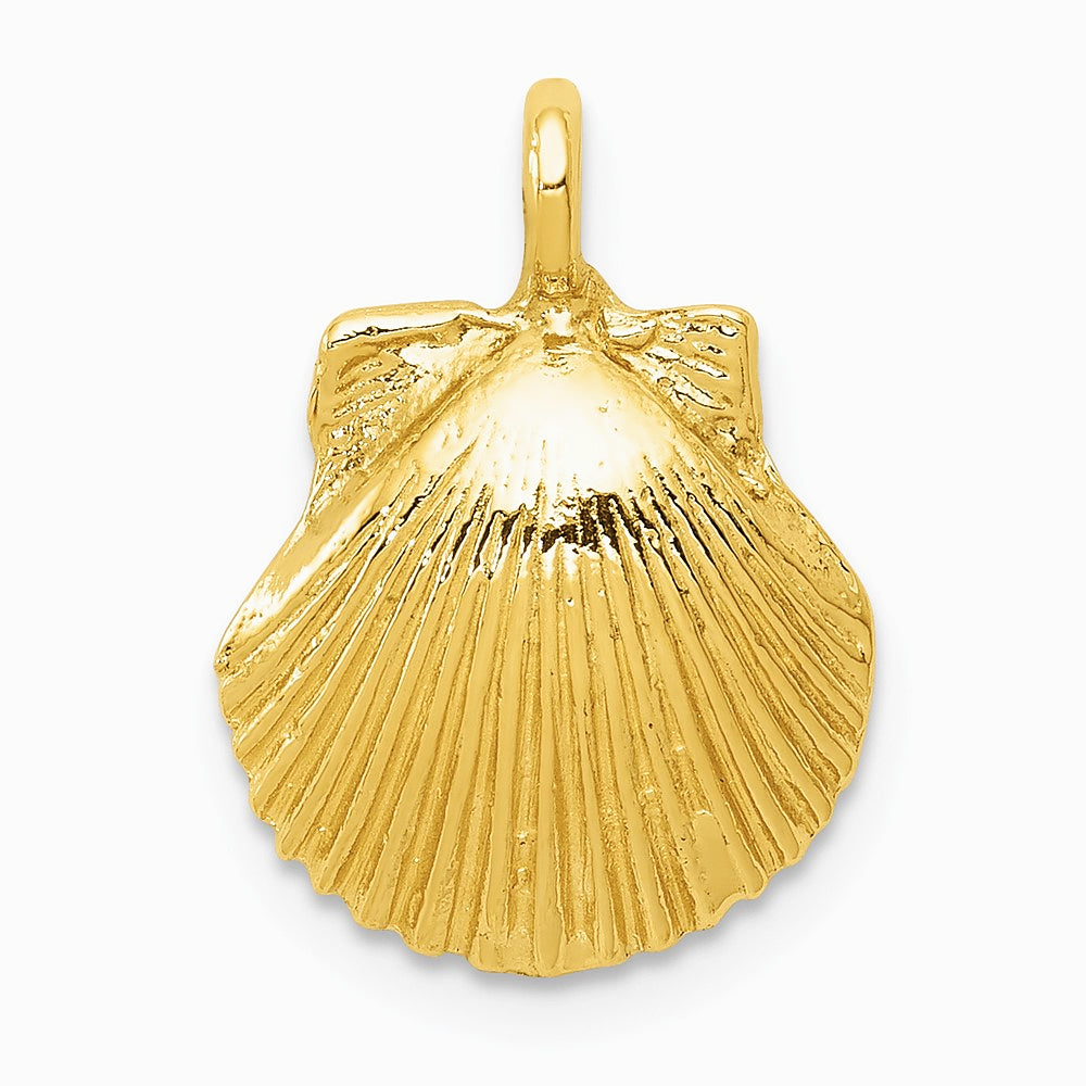 10K / 14K Yellow Gold Seashell Pendant