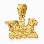 10K / 14K Yellow Gold 3-D Locomotive Pendant - Product Photo
