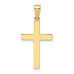 10K / 14K Yellow Gold Polished Cross Pendant - Product Photo