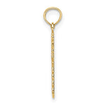 10K / 14K Yellow Gold Budded Cross Charm - Product Photo
