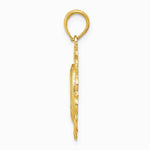 10K Yellow Gold Oval Miraculous Medal Pendant - Product Photo