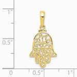 10K / 14K Yellow Gold Chamseh Pendant - Product Photo
