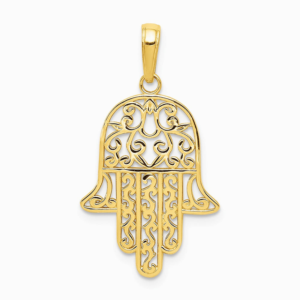 10K / 14K Yellow Gold Chamseh Pendant
